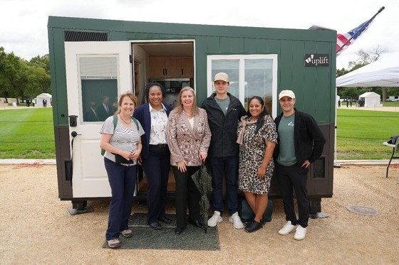 Region VI Administrator Ashlea Quinonez and Team Visit Uplift’s Microhome 