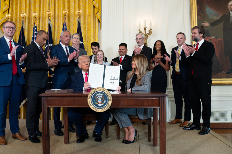 [Photo of President Trump and First Lady of the United States]