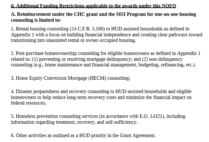 [Eligible Activities]