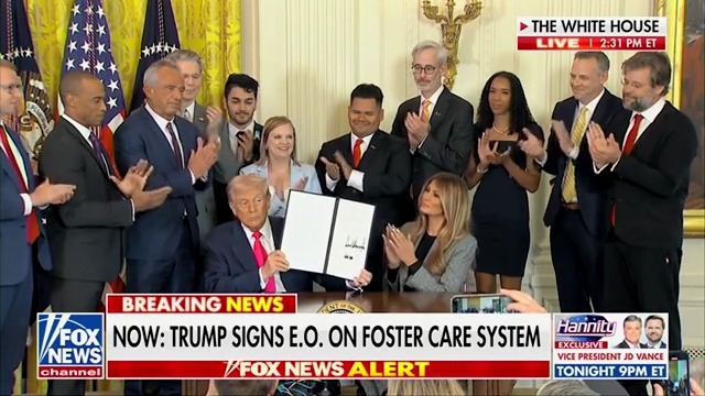 President Trump Signs Executive Order on Foster Care System President Trump Signs Executive Order on Foster Care System