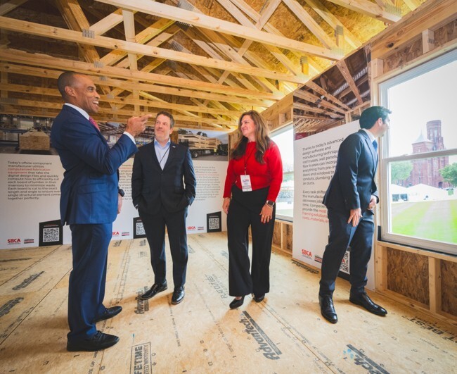 Secretary Turner and Labor Secretary Sonderling Tour the 'Big Green House' by Structural Building Components Association Secretary Turner and Labor Secretary Sonderling Tour the 'Big Green House' by Structural Building Components Association