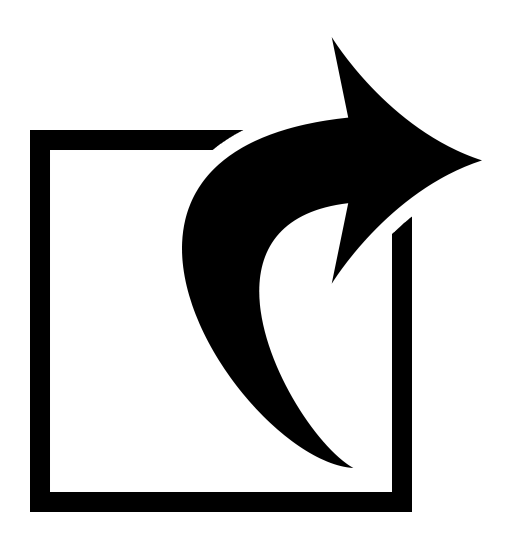 Icon with arrow depicting online complaint filing