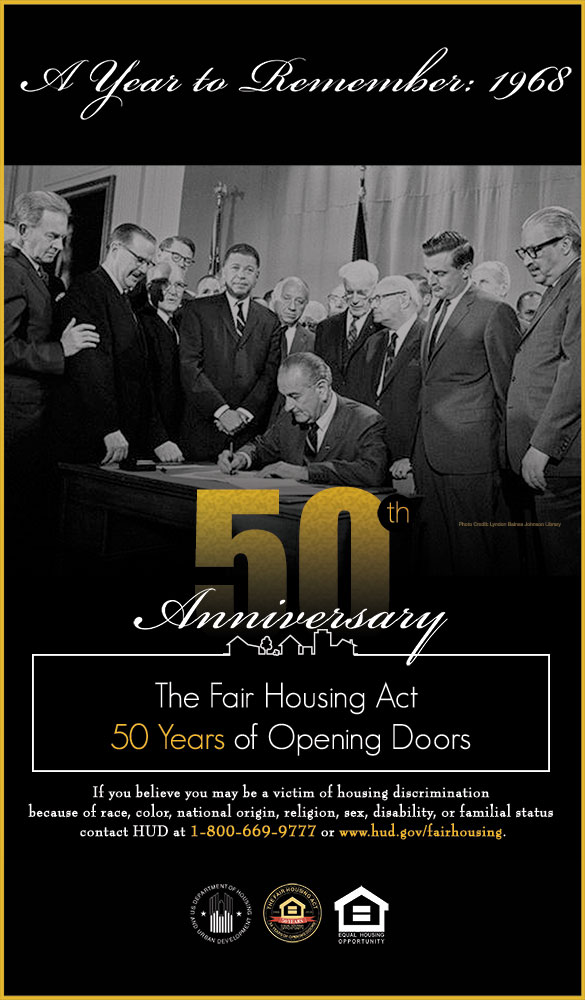 Fair Housing 50th Anniversary Poster