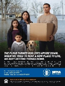 Natural Disaster Relief - The Flood Turned Our Lives Upside Down Poster