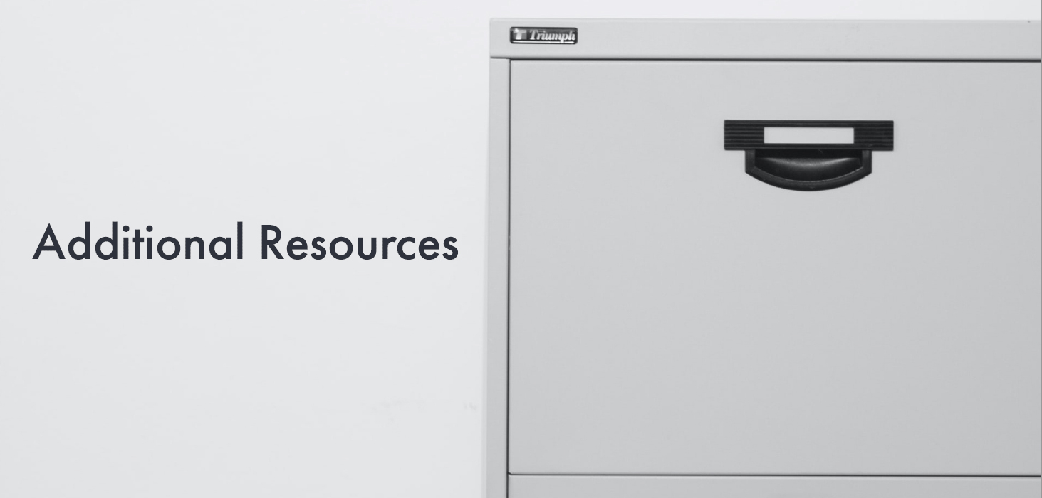 Additional Resources Additional Resources