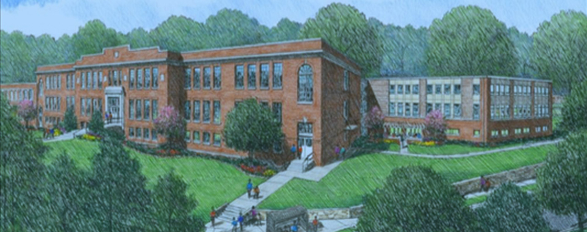 [Veranda at Whitted School]. 
