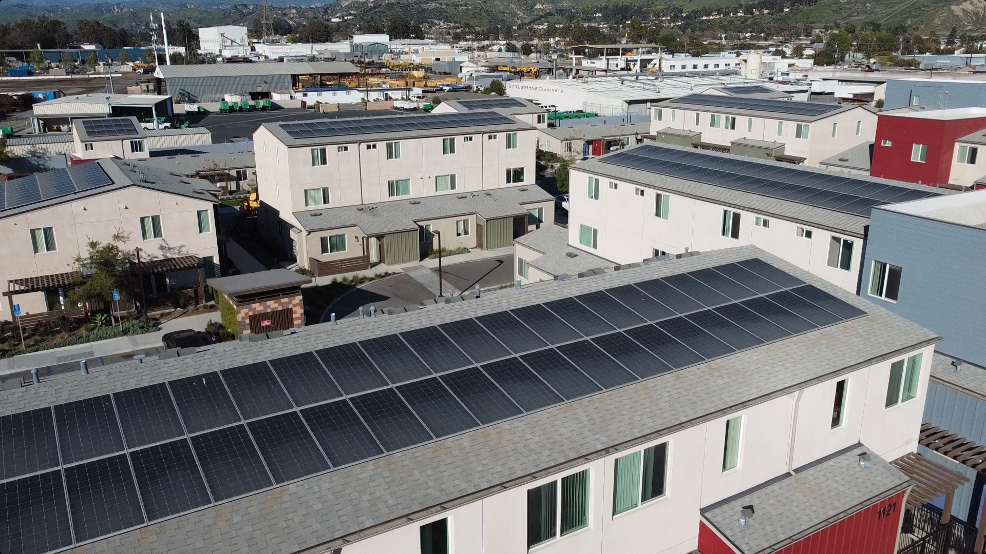 HUD Photo apartment community with rooftop solar
