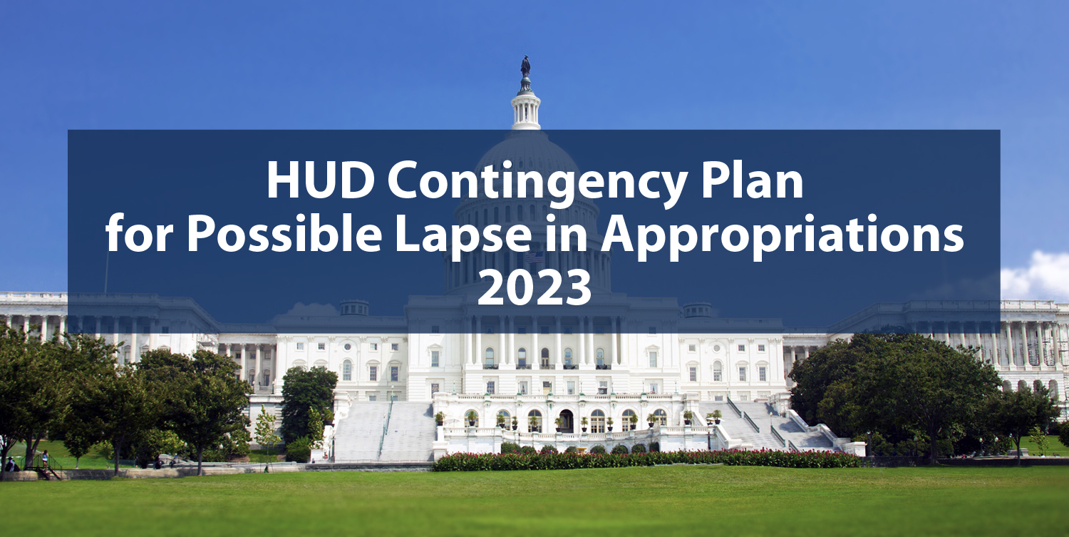[HUD Contingency Plan for Possible Lapse in Appropriations 2023]