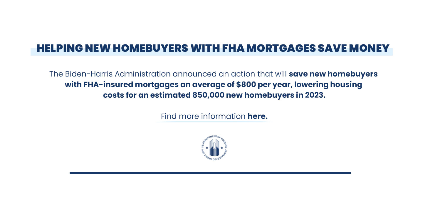 Helping New Homebuyers with FHA Mortgages Save Money