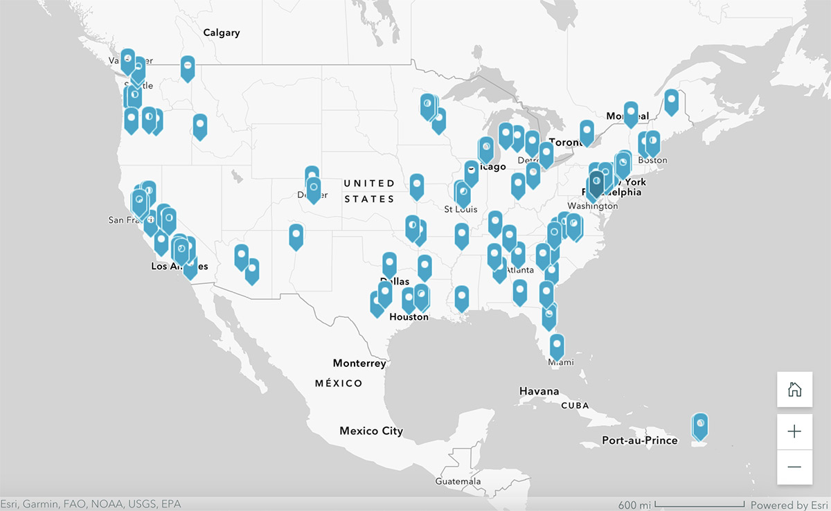 House America Communities map