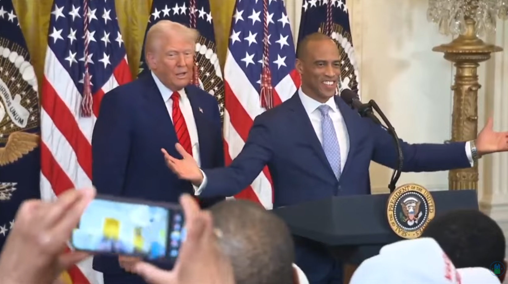 [President Trump and Secretary Turner]