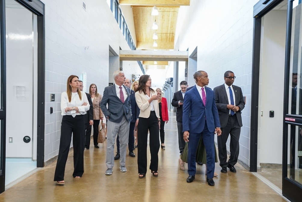 The visit continued with a driving tour of Opportunity Zone projects in Downtown Springdale, followed by a working lunch with Governor Sanders to discuss the impacts of Opportunity Zone redevelopment. Established under the 2017 Tax Cuts and Jobs Act, Opportunity Zones incentivize investment and development in traditionally underserved areas, including four designated areas in Springdale