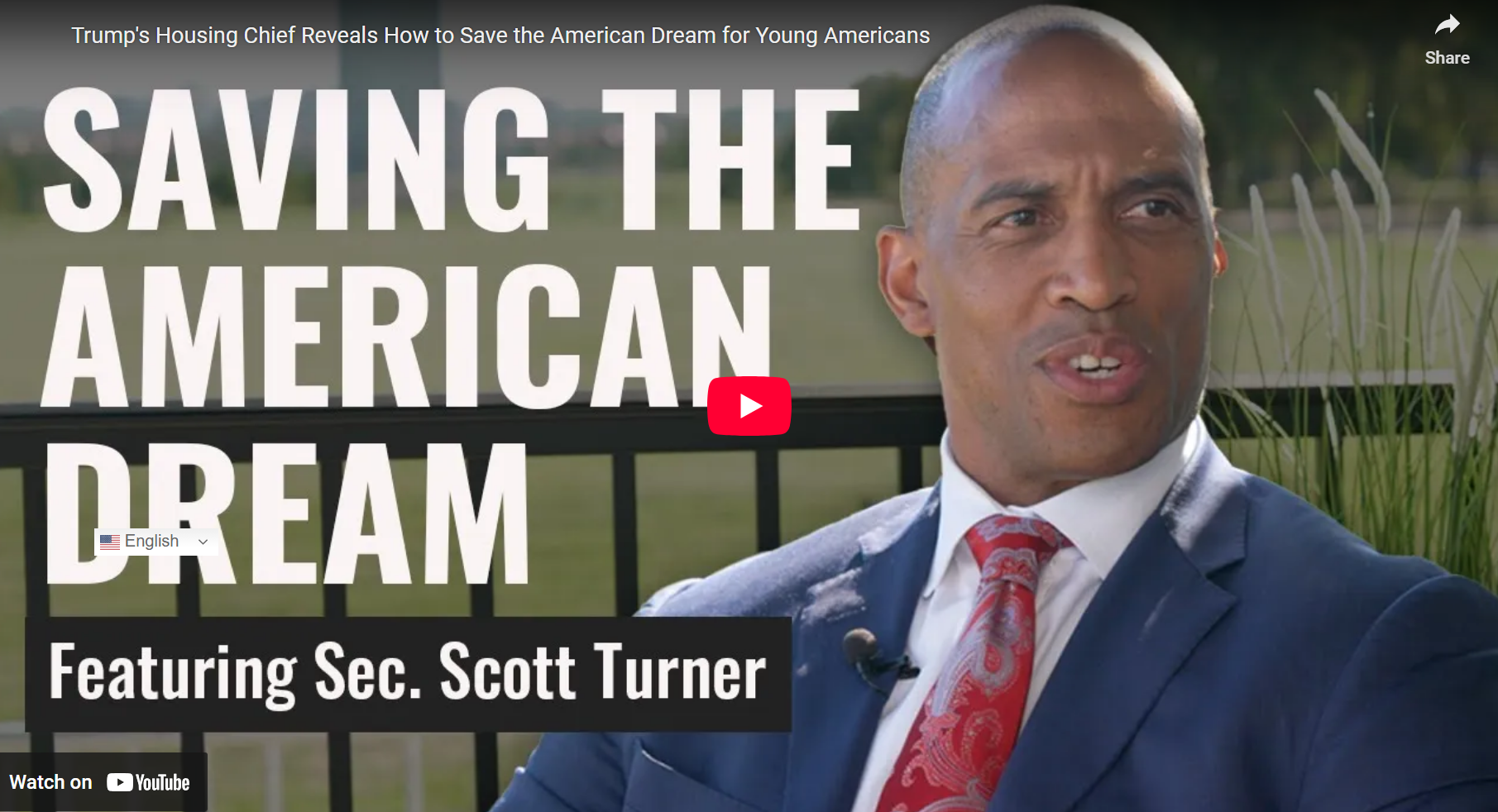 HUD Secretary Scott Turner's Plans to Revive the American Dream - The Daily Signal