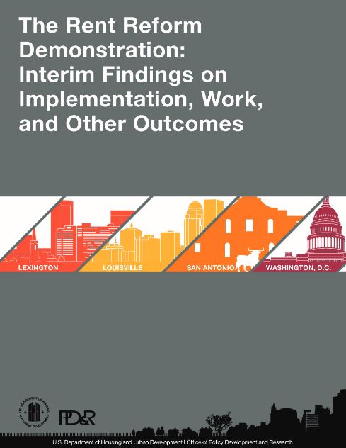 Cover page of The Rent Reform Demonstration: Interim Findings on Implementation, Work, and Other Outcomes report