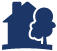 An icon of a house with a tree in front of it, indicating the inspectable area labeled outside.
