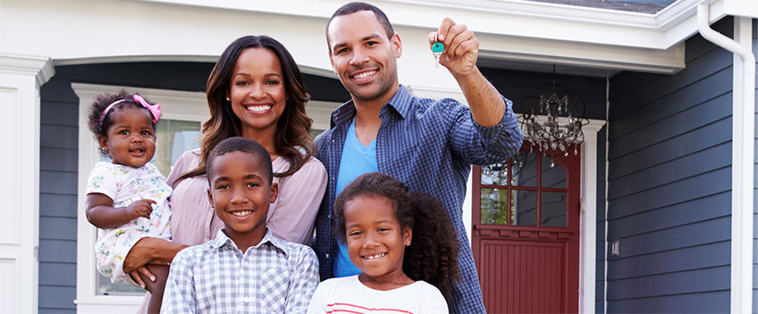 family with key