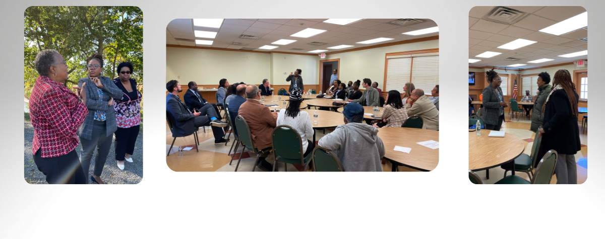 [HUD Regional Administrator Alicka Ampry-Samuel Initiates Impromptu Roundtable at the Red Bank Housing Authority with State and City Officials, Residents]. 