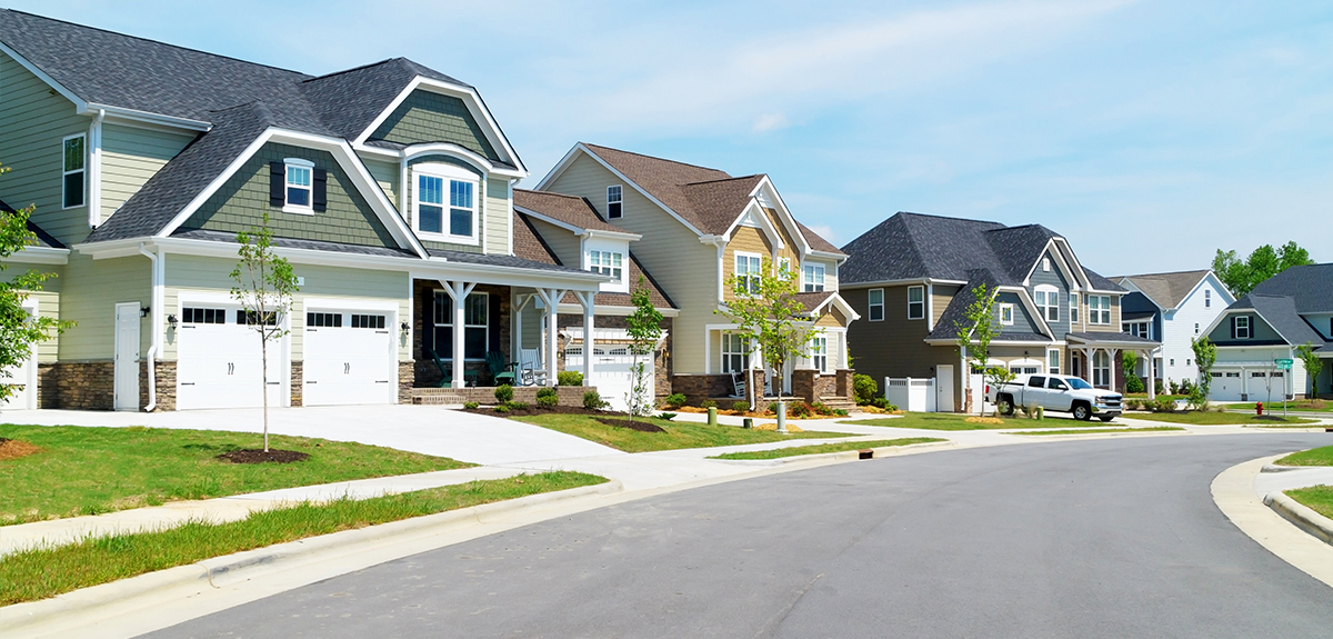 [Photo: Row of houses]. HUD Photo